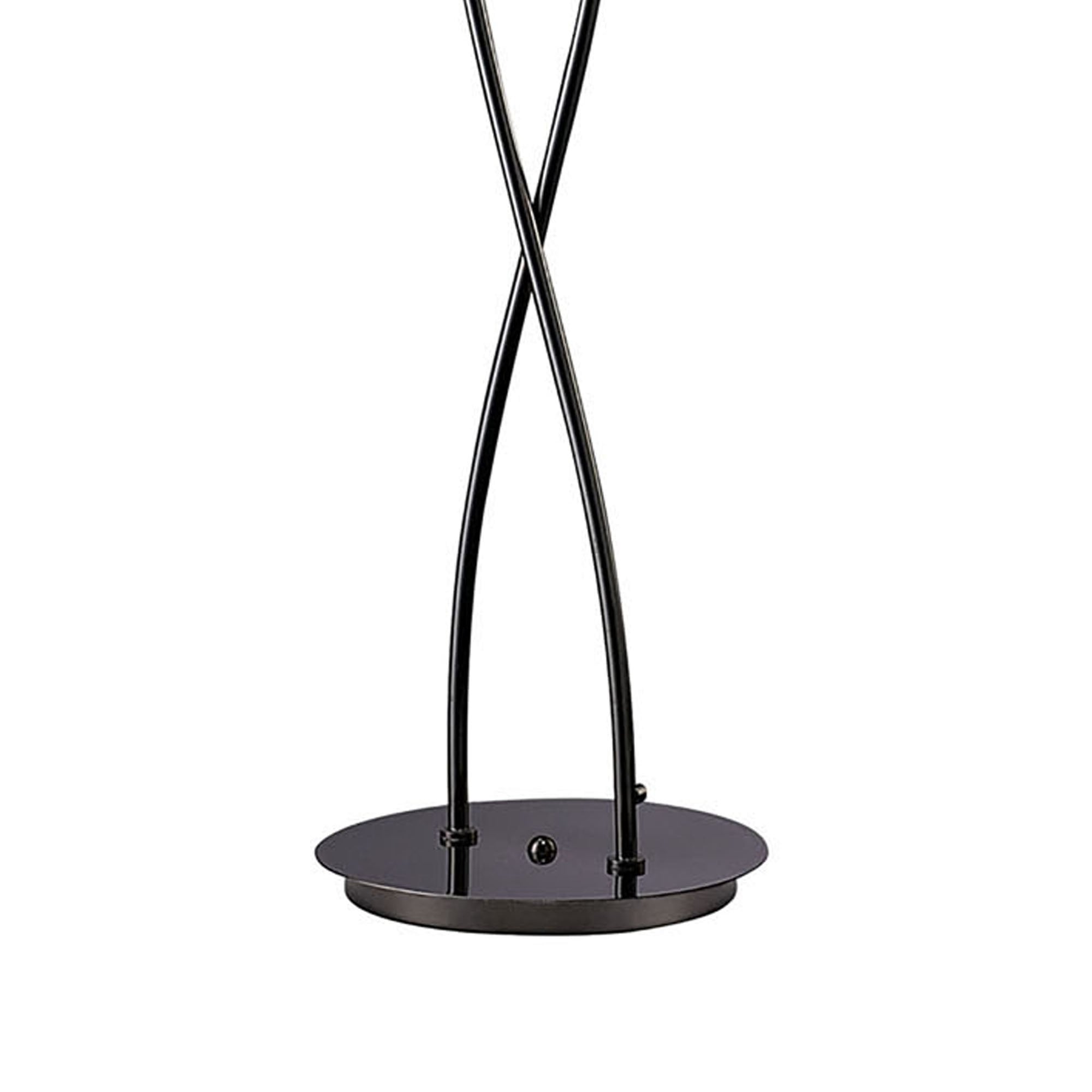 M1463BC Eclipse Floor Lamp 2 Light G9 Black Chrome