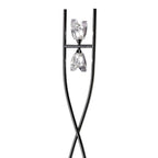 M1463BC Eclipse Floor Lamp 2 Light G9 Black Chrome