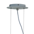M1880 Eos Outdoor Rectangular Pendant 6 Light E27 Matt White/Opal White