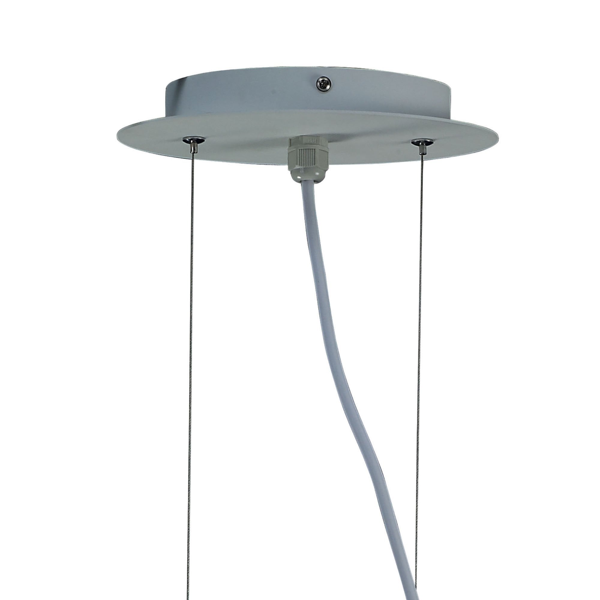 M1880 Eos Outdoor Rectangular Pendant 6 Light E27 Matt White/Opal White