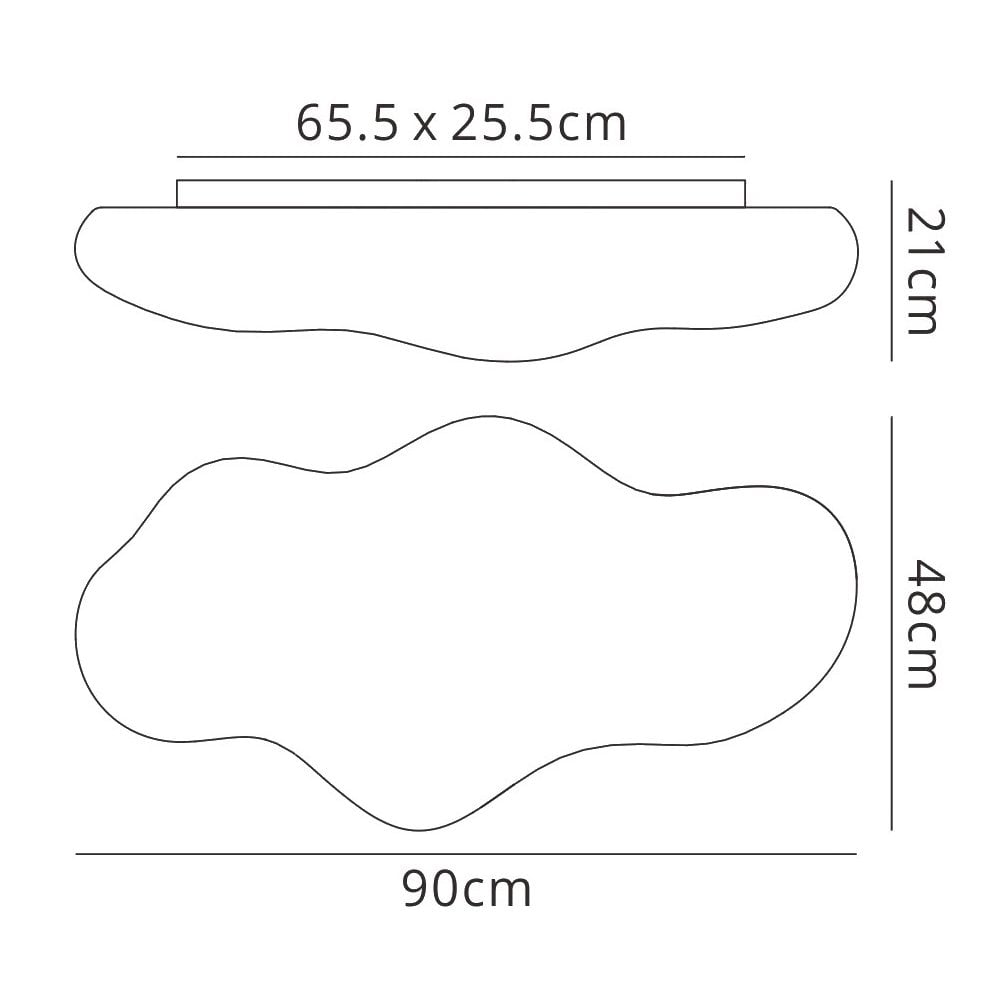 M1881 Eos Ceiling 6 Light E27 Outdoor Opal White