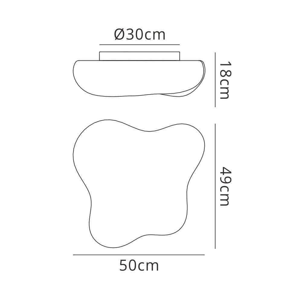 M1882 Eos Ceiling 4 Light E27 Outdoor Opal White
