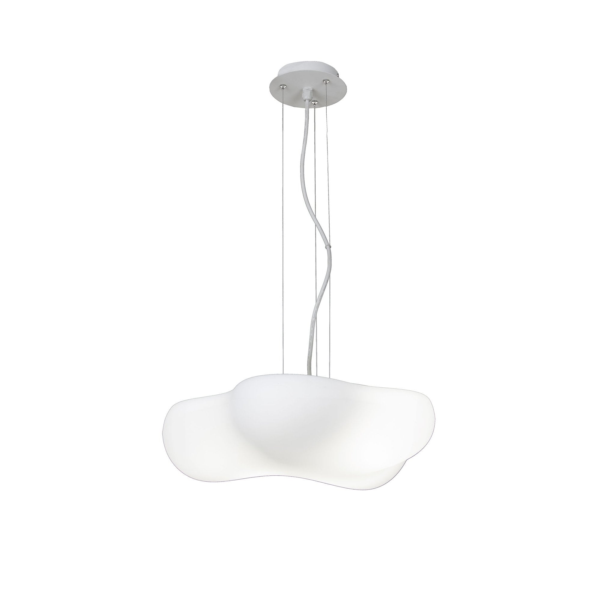M1883 Eos Outdoor Pendant 4 Light E27 Matt White/Opal White
