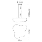 M1883 Eos Outdoor Pendant 4 Light E27 Matt White/Opal White