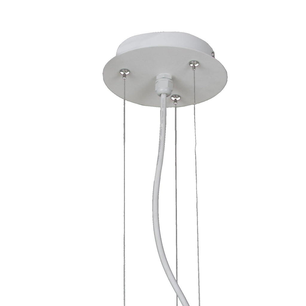 M1883 Eos Outdoor Pendant 4 Light E27 Matt White/Opal White