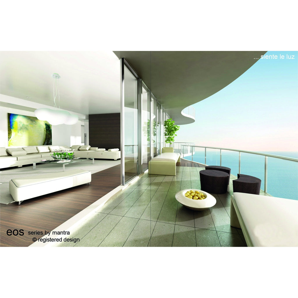 M1885 Eos Outdoor Ceiling/Wall Light 3W LED Opal White