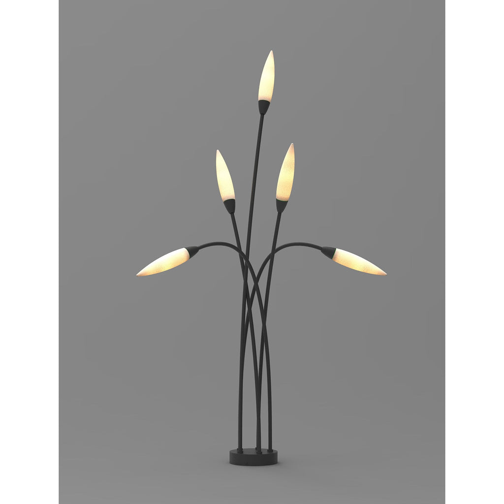 M6547 Espiga Outdoor Multi-Head Post Lamp 5 Light Anthracite