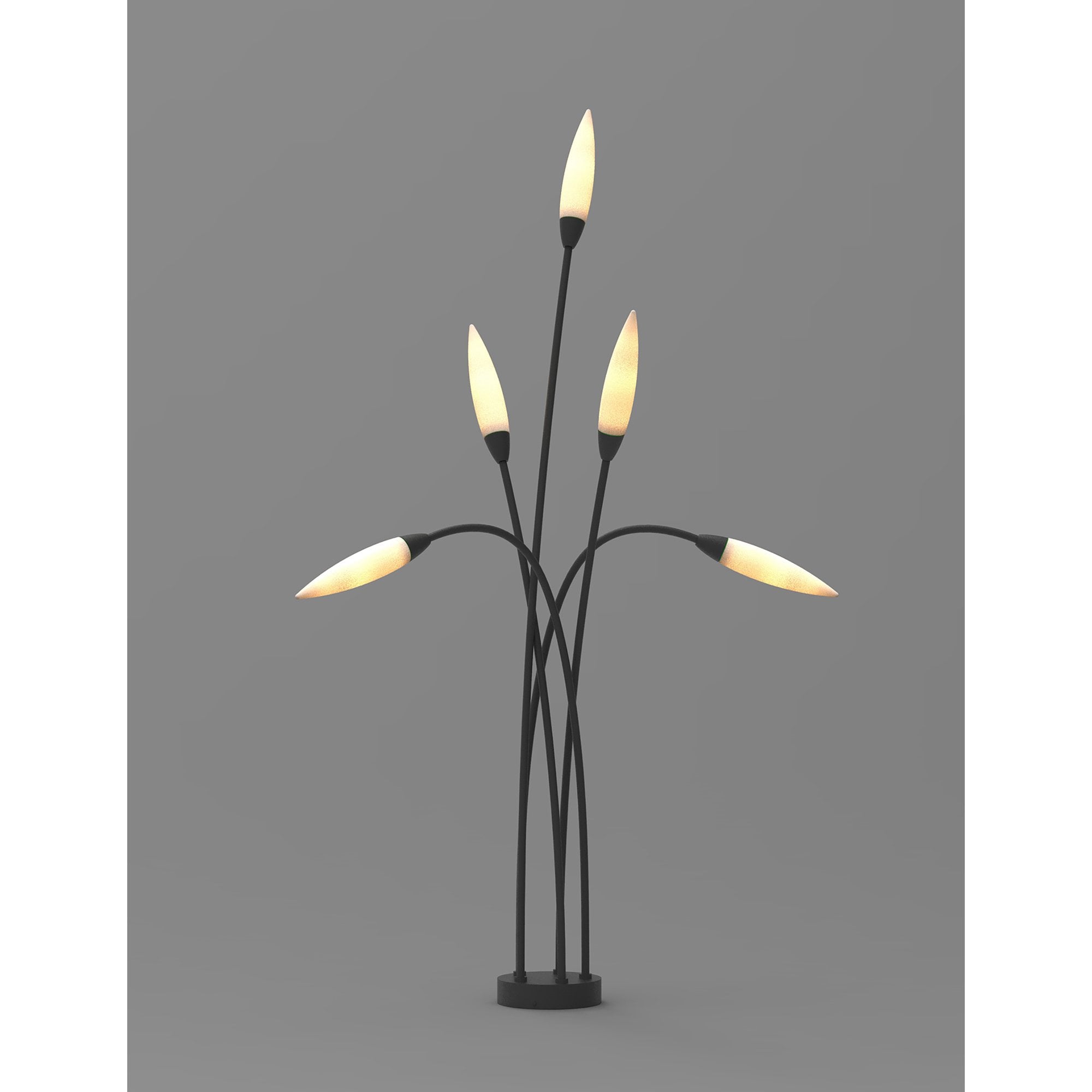 M6547 Espiga Outdoor Multi-Head Post Lamp 5 Light Anthracite