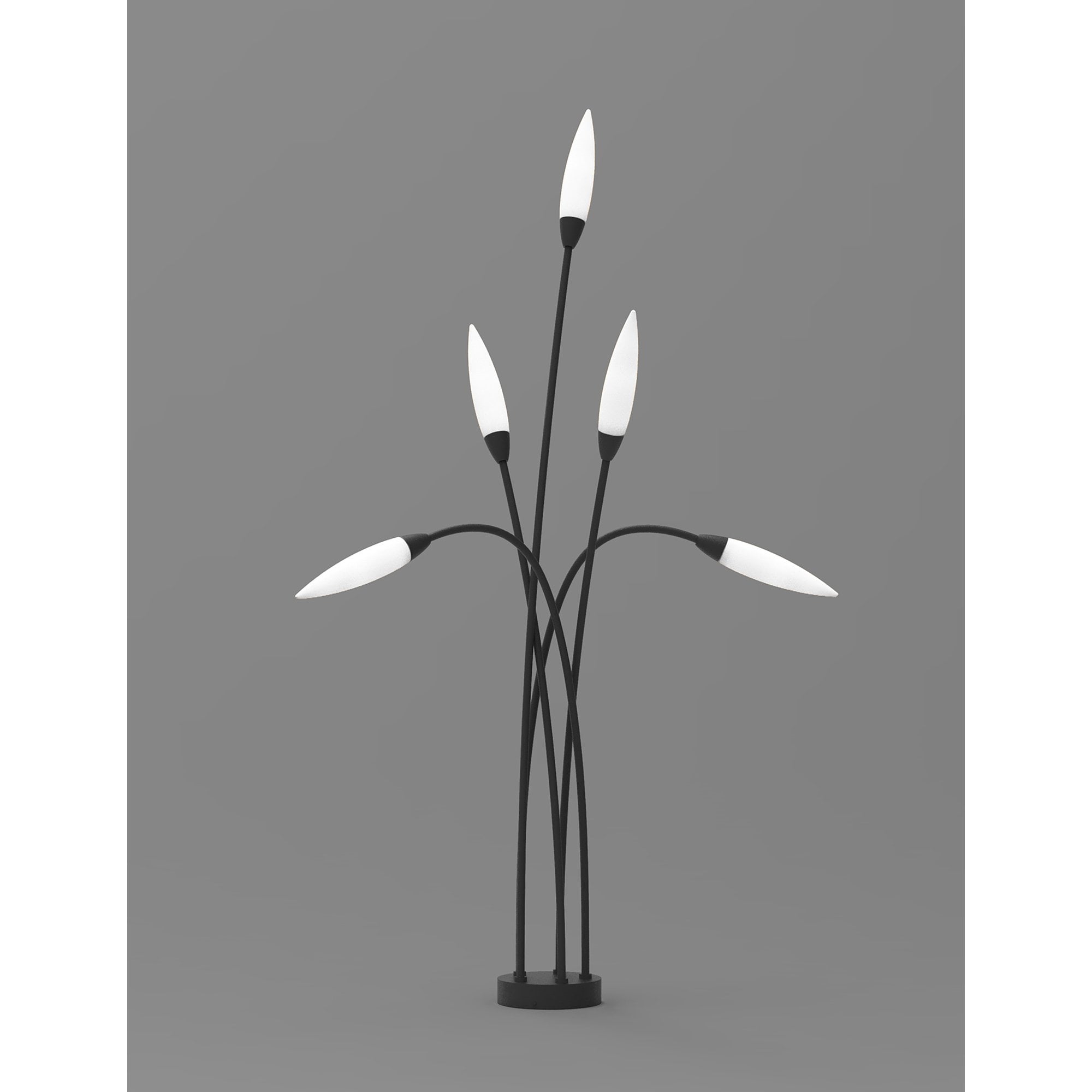 M6547 Espiga Outdoor Multi-Head Post Lamp 5 Light Anthracite