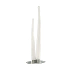 M1681 Estalacta Table Lamp 2 Light Indoor Silver/Opal White