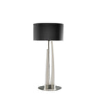 M1683 Estalacta Table Lamp 3 Light GU10 Indoor Silver/Opal White Black Shade