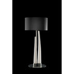 M1683 Estalacta Table Lamp 3 Light GU10 Indoor Silver/Opal White Black Shade