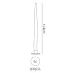 M1685 Estalacta Floor Lamp 1 Light Small Indoor Silver/Opal White