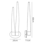M1694 Estalacta Wall Lamp 2 Light GU10 Indoor/Outdoor Silver/Opal White