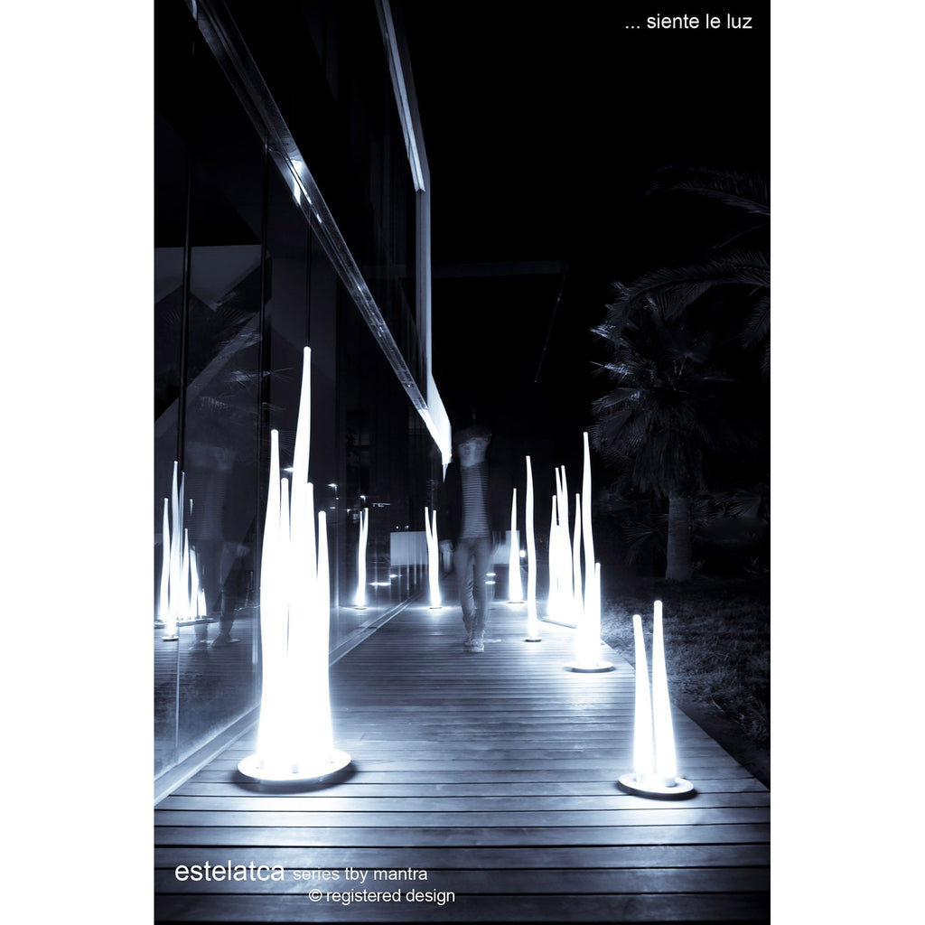 M1694 Estalacta Wall Lamp 2 Light GU10 Indoor/Outdoor Silver/Opal White