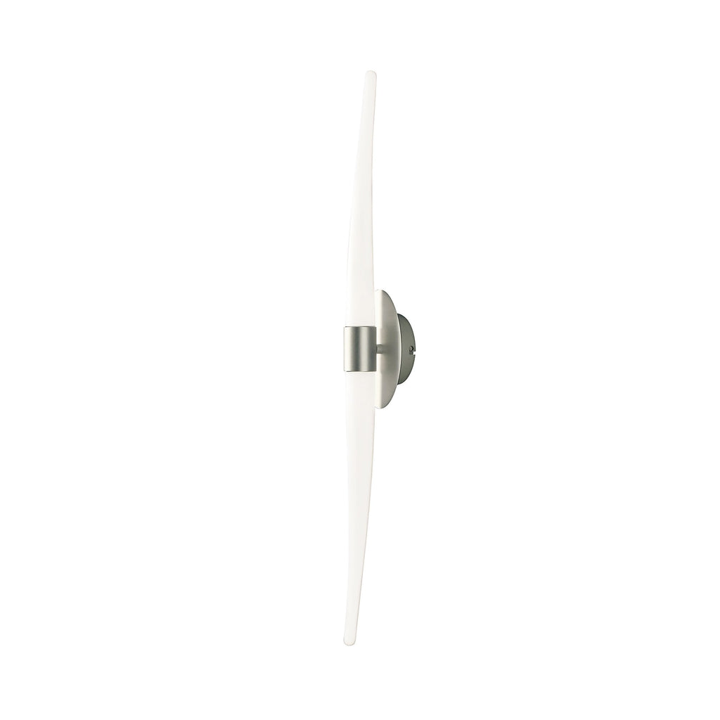 M1695 Estalacta Wall Lamp 2 Light GU10 Line Indoor/Outdoor Silver/Opal White