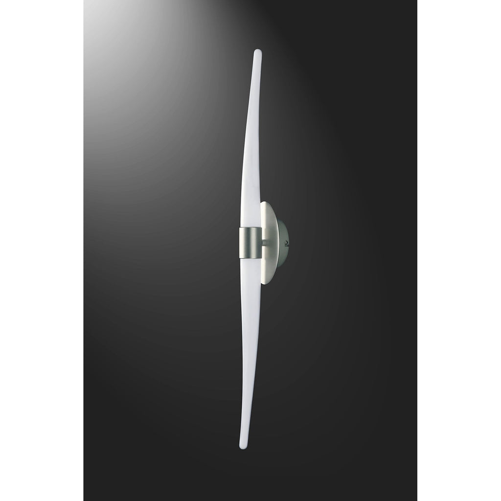 M1695 Estalacta Wall Lamp 2 Light GU10 Line Indoor/Outdoor Silver/Opal White