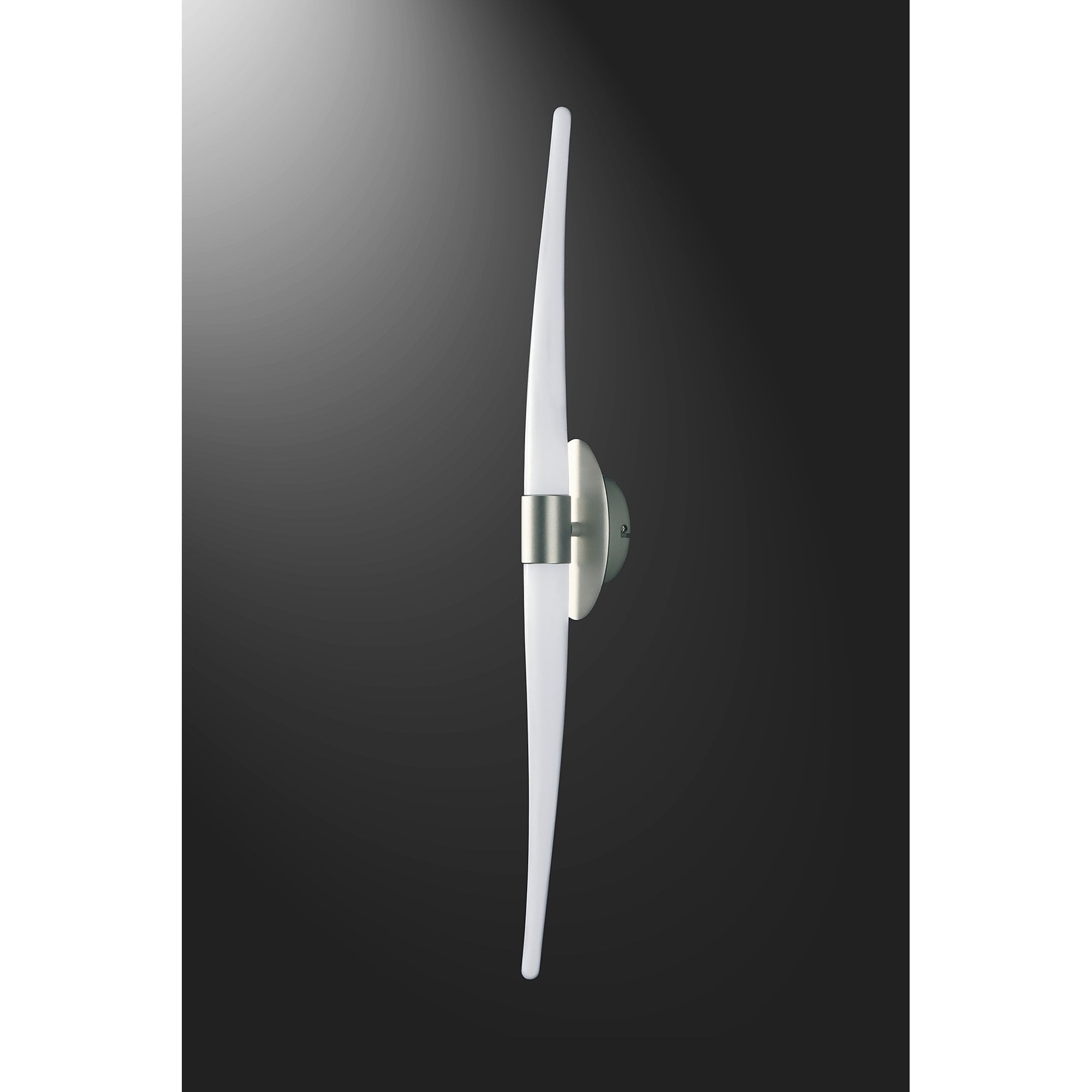 M1695 Estalacta Wall Lamp 2 Light GU10 Line Indoor/Outdoor Silver/Opal White