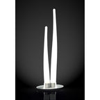 M1731 Estalacta Table Lamp 2 Light GU10 Indoor/Outdoor Silver/Opal White