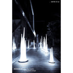 M1731 Estalacta Table Lamp 2 Light GU10 Indoor/Outdoor Silver/Opal White