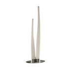 M1731 Estalacta Table Lamp 2 Light GU10 Indoor/Outdoor Silver/Opal White