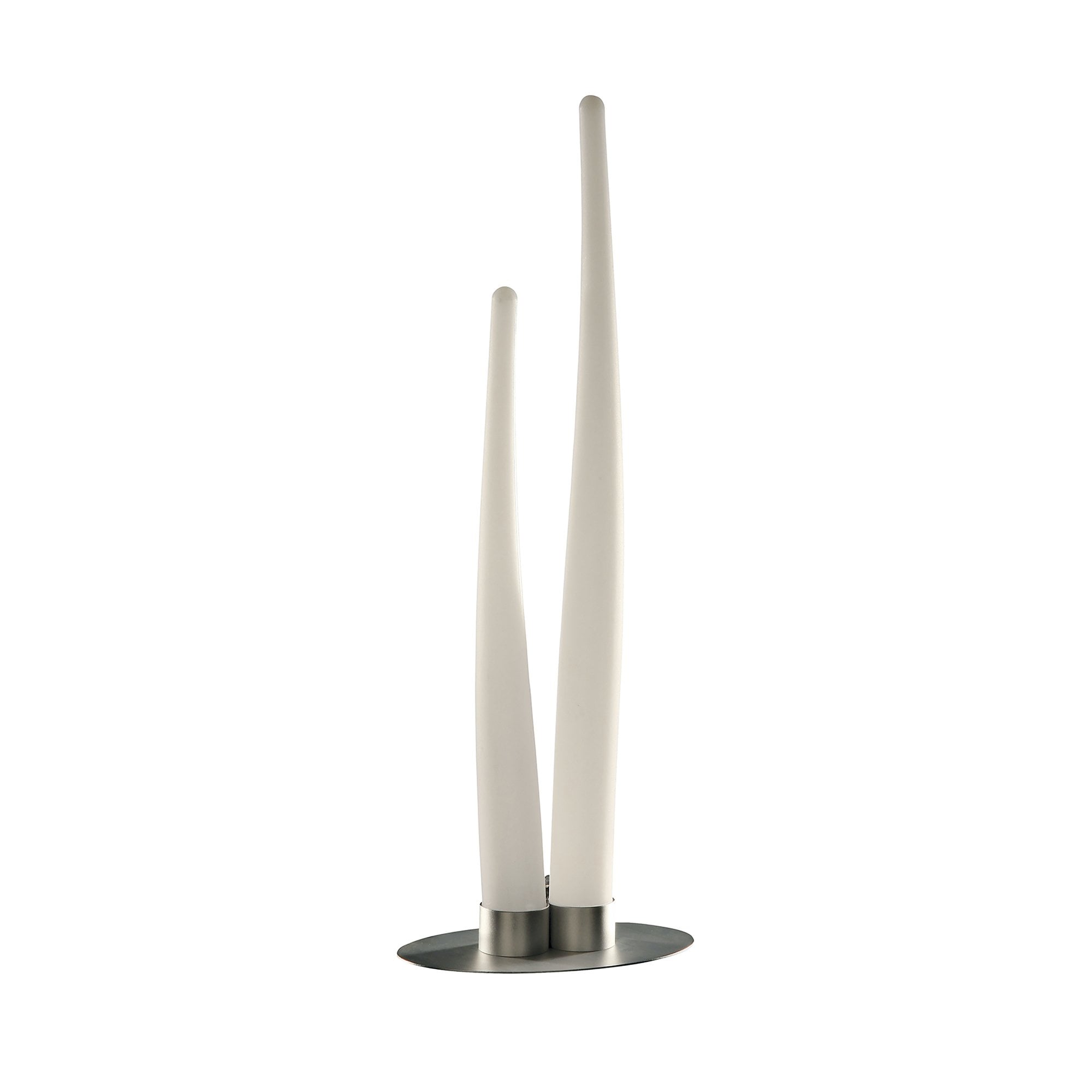 M1731 Estalacta Table Lamp 2 Light GU10 Indoor/Outdoor Silver/Opal White