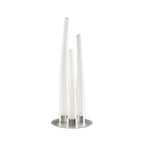 M1732 Estalacta Table Lamp 3 Light GU10 Indoor/Outdoor Silver/Opal White