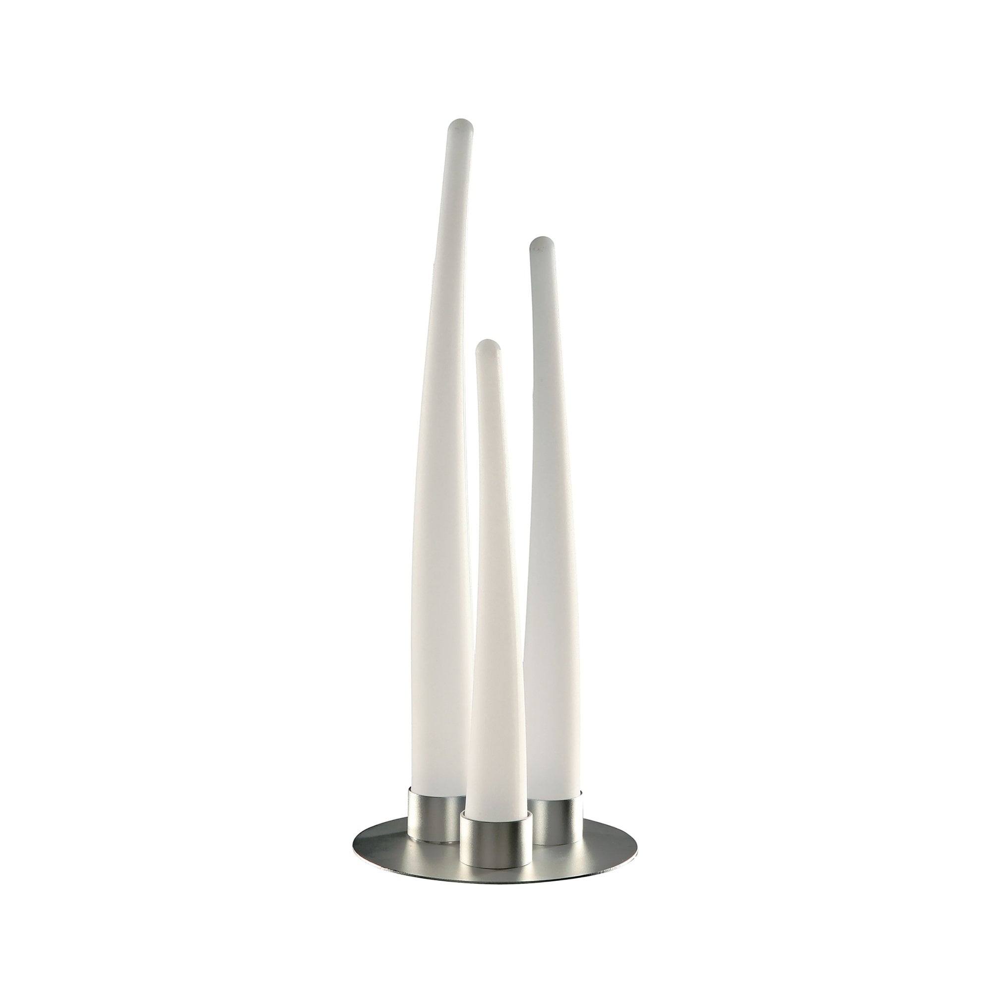 M1732 Estalacta Table Lamp 3 Light GU10 Indoor/Outdoor Silver/Opal White