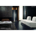 M1734 Estalacta Floor Lamp 1 Light GU10 Indoor/Outdoor Silver/Opal White