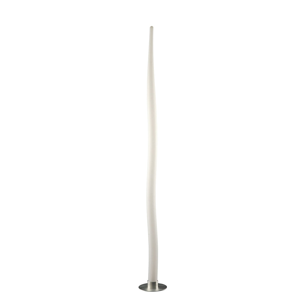 M1734 Estalacta Floor Lamp 1 Light GU10 Indoor/Outdoor Silver/Opal White