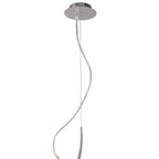 M1133 Eve Single Pendant 3 Light E27 Polished Chrome White Round Shade