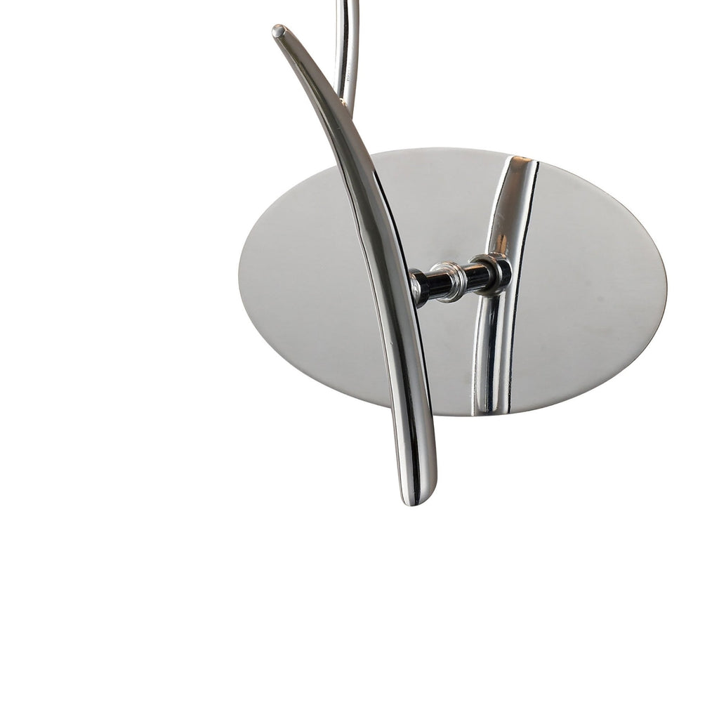M1134/S/BS Eve Wall Lamp Switched 1 Light E27 Polished Chrome Black Oval Shade