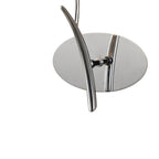 M1134 Eve Wall Lamp 1 Light E27 Polished Chrome White Oval Shade