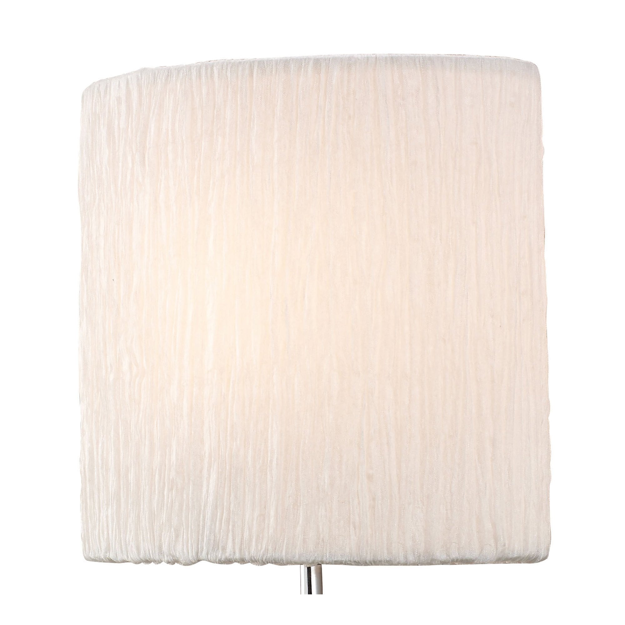 M1134 Eve Wall Lamp 1 Light E27 Polished Chrome White Oval Shade