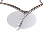 M1135/BS Eve Wall Lamp 2 Light E27 Polished Chrome Black Oval Shades
