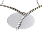 M1135 Eve Wall Lamp 2 Light E27 Polished Chrome White Oval Shades