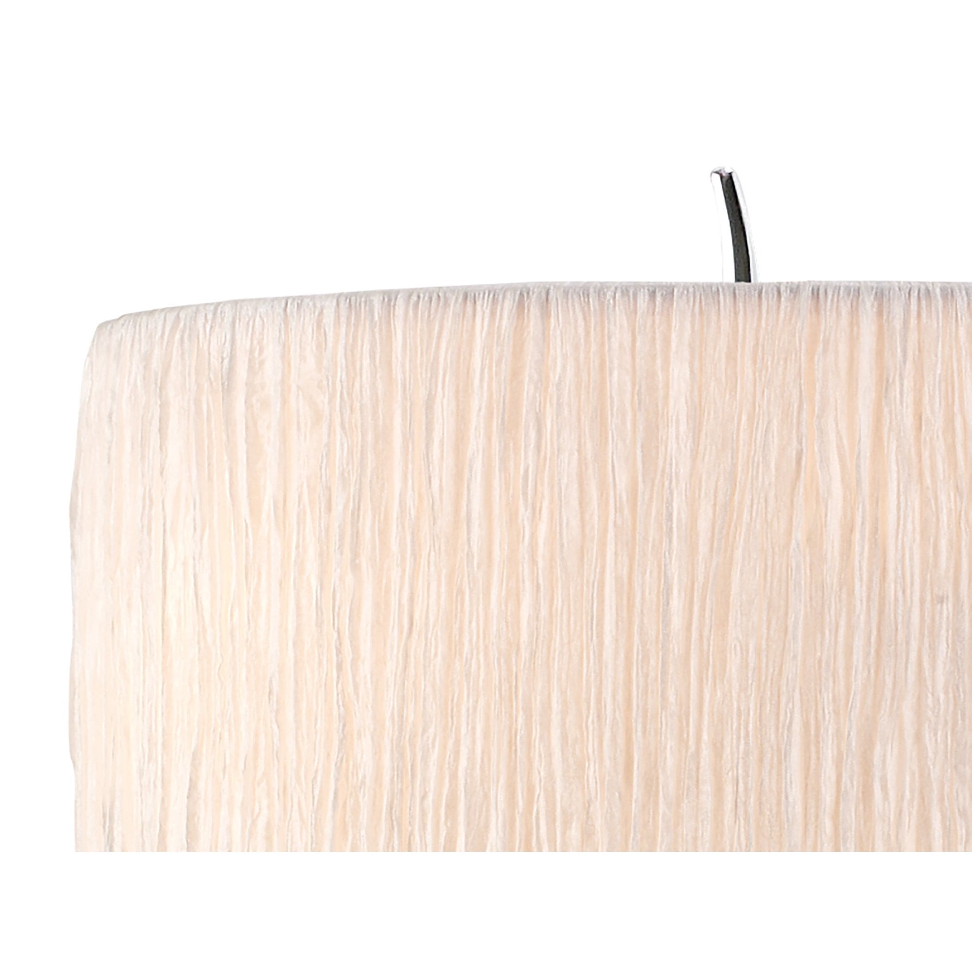 M1138 Eve Table Lamp 2 Light E27 Small Polished Chrome White Oval Shade