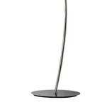 M1139/BS Eve Floor Lamp 2 Light E27 Polished Chrome Black Oval Shade