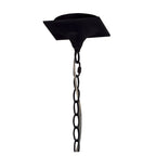 M1150/BS Eve Linear Pendant 2 Arm 4 Light E27 Anthracite Black Oval Shades