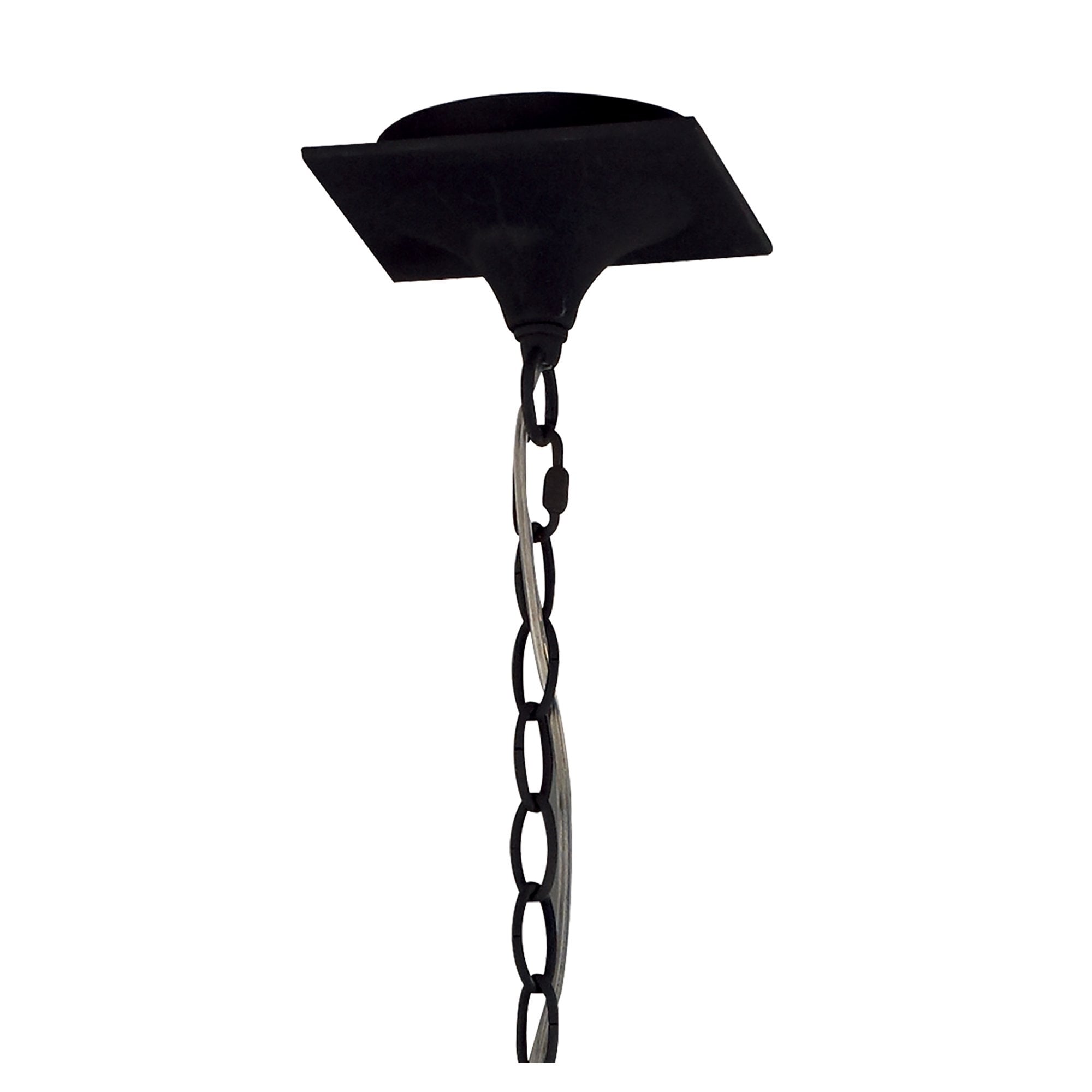 M1150/BS Eve Linear Pendant 2 Arm 4 Light E27 Anthracite Black Oval Shades