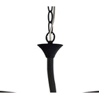 M1150/BS Eve Linear Pendant 2 Arm 4 Light E27 Anthracite Black Oval Shades