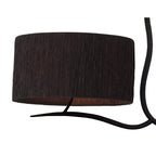 M1150/BS Eve Linear Pendant 2 Arm 4 Light E27 Anthracite Black Oval Shades