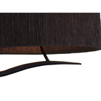 M1150/BS Eve Linear Pendant 2 Arm 4 Light E27 Anthracite Black Oval Shades