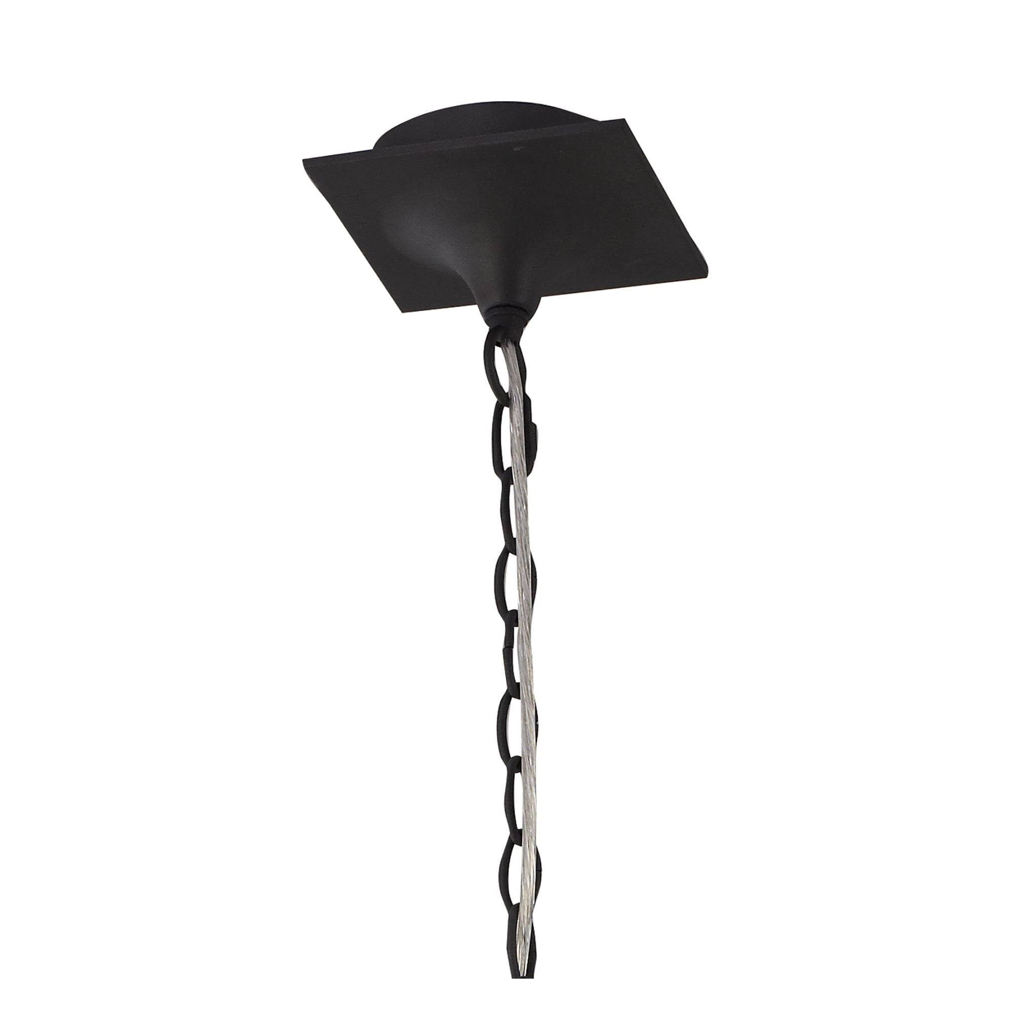 M1150 Eve Linear Pendant 2 Arm 4 Light E27 Anthracite White Oval Shades