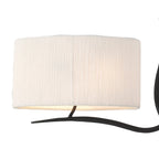 M1150 Eve Linear Pendant 2 Arm 4 Light E27 Anthracite White Oval Shades