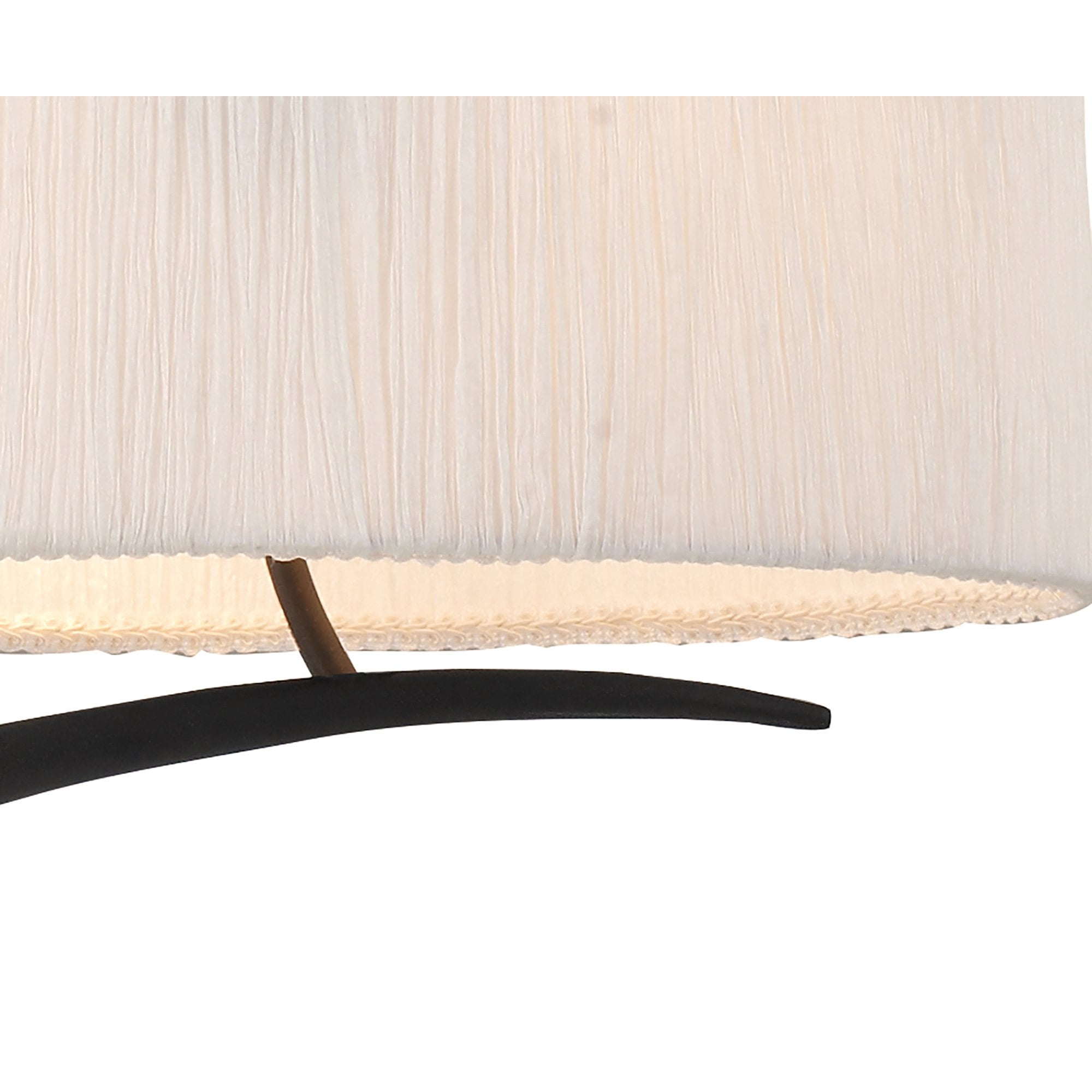 M1150 Eve Linear Pendant 2 Arm 4 Light E27 Anthracite White Oval Shades