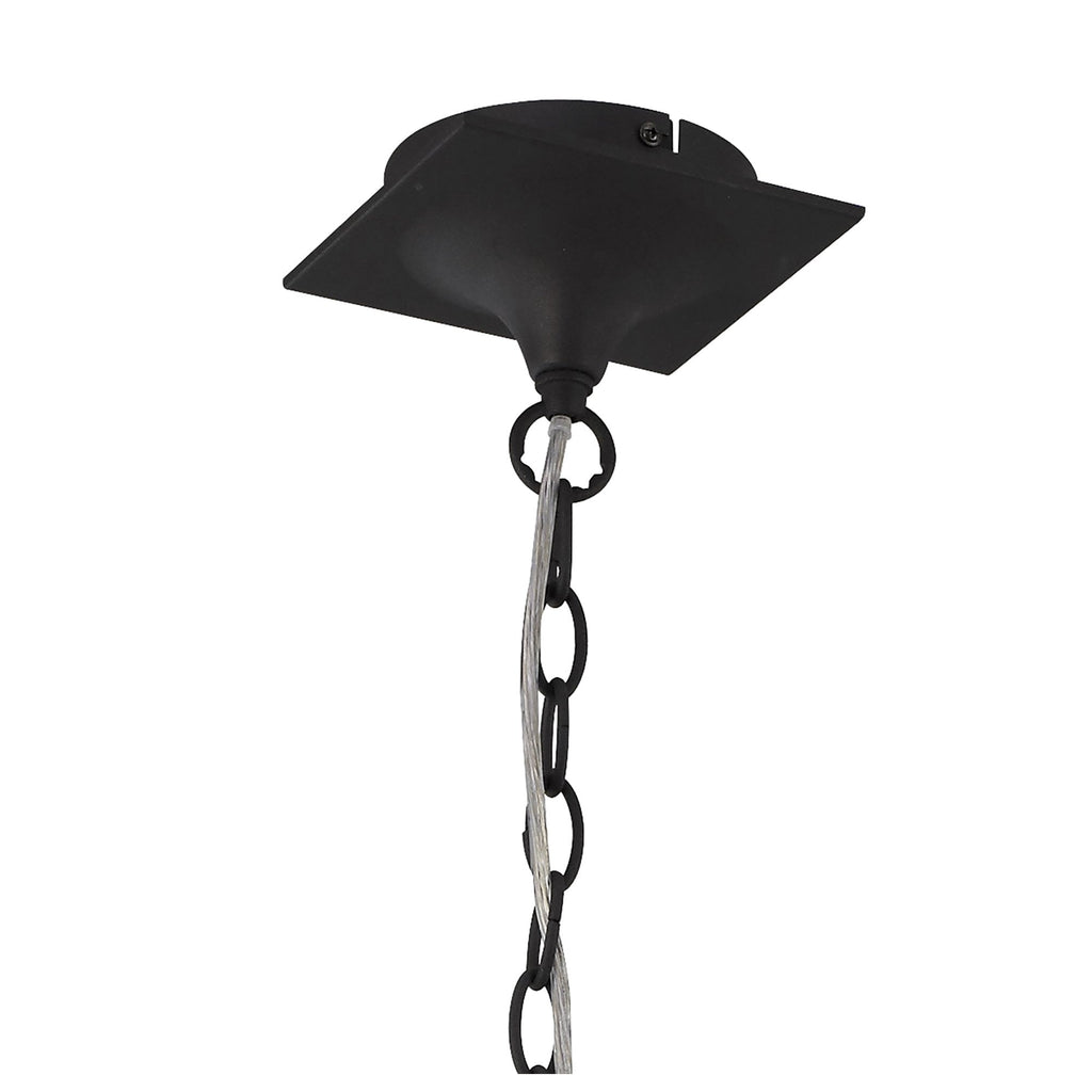 M1151/BS Eve Pendant 3 Light E27 Anthracite Black Round Shades