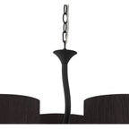M1151/BS Eve Pendant 3 Light E27 Anthracite Black Round Shades