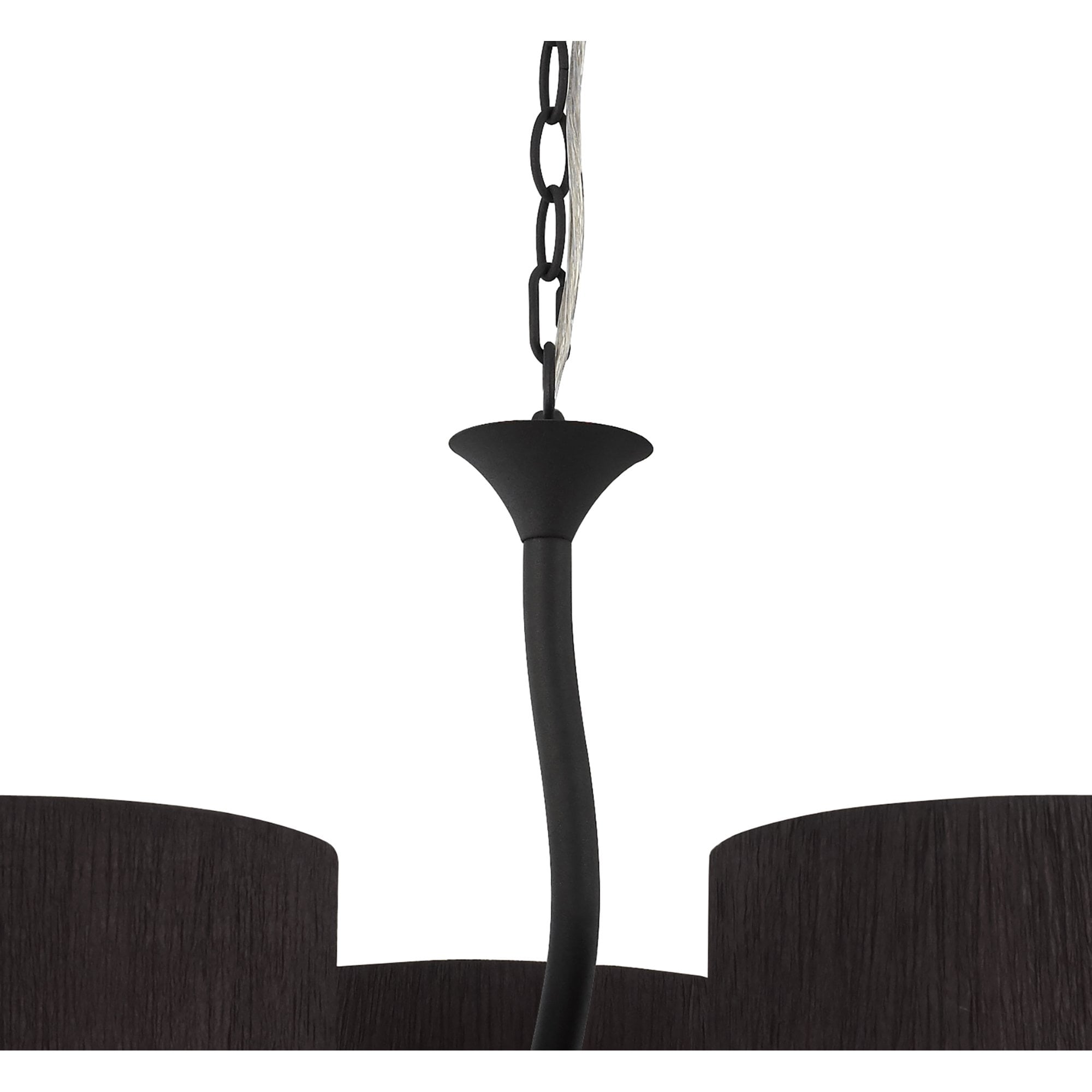 M1151/BS Eve Pendant 3 Light E27 Anthracite Black Round Shades