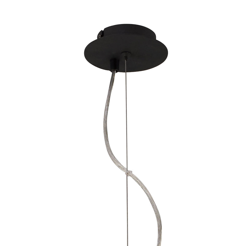 M1153 Eve Pendant 3 Light E27 Anthracite White Round Shade
